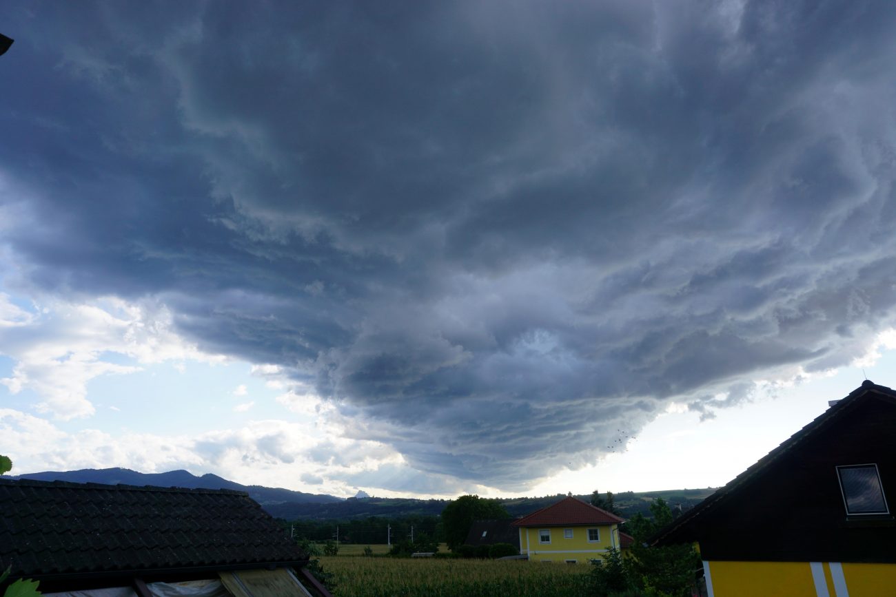 Wolken ziehen vorüber