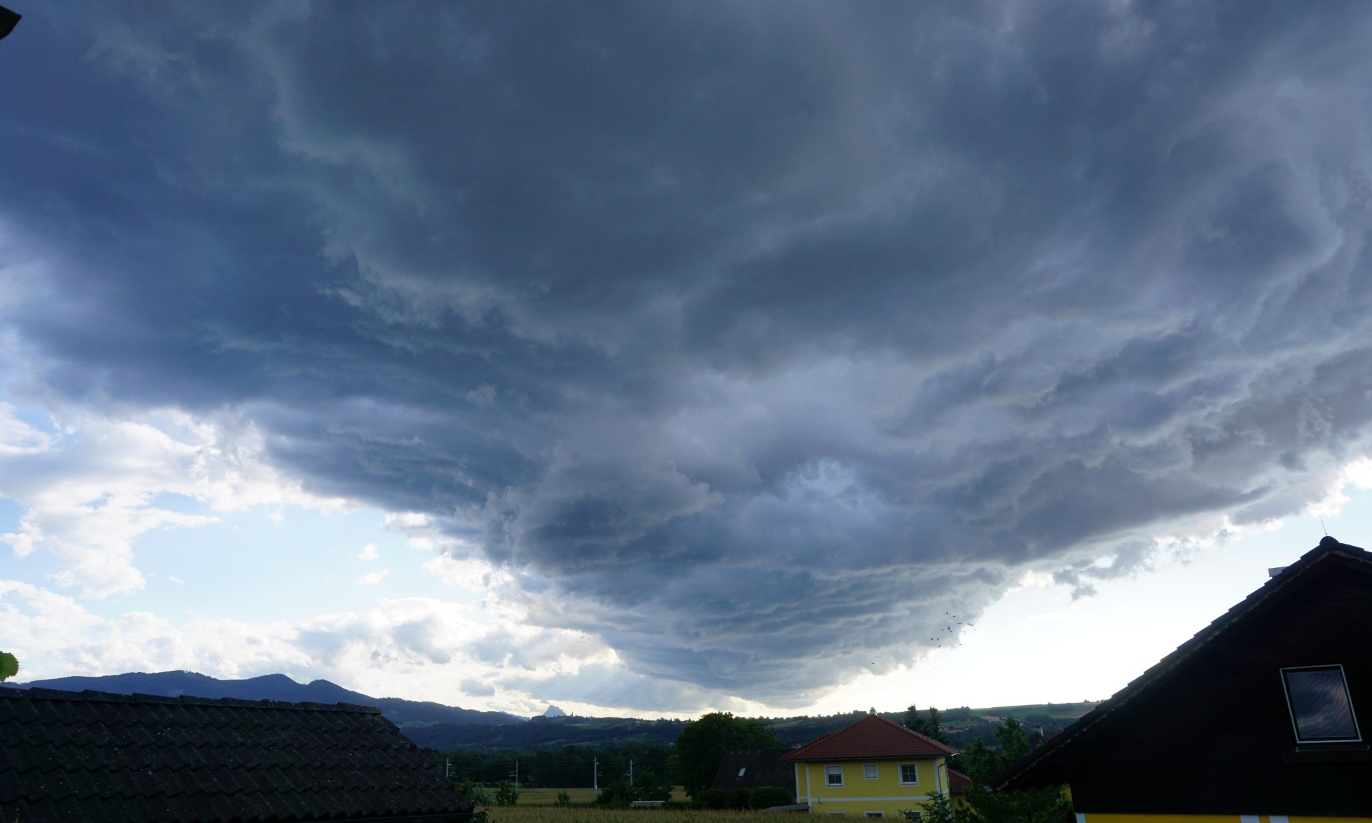 Wolken ziehen vorüber